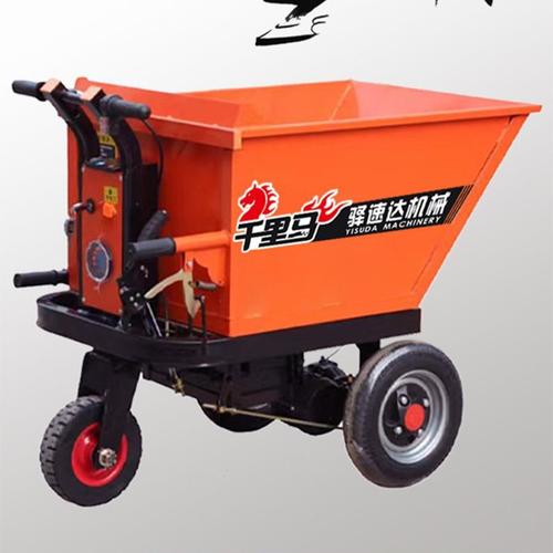精品电动灰斗车手推翻斗电车工厂搬运平板车养殖拉货车农用工具车
